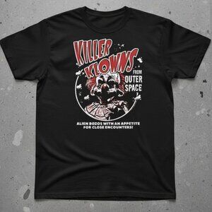 Retro Horror Movie Graphic T-Shirt – Killer Klowns From Outer Space Inspired